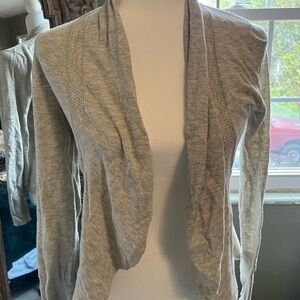 Rare Anthropologie Angel of the North Light grey cardigan, beautiful back